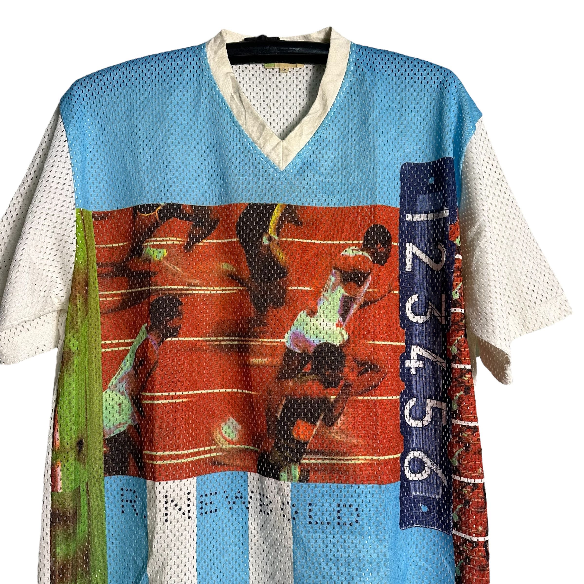 Paul Smith × R.Newbold × Vintage 🔥RARE🔥Vintage R.Newbold Paul Smith OVP Running Mesh Shirt Size US XL / EU 56 / 4 - 2 Thumbnail