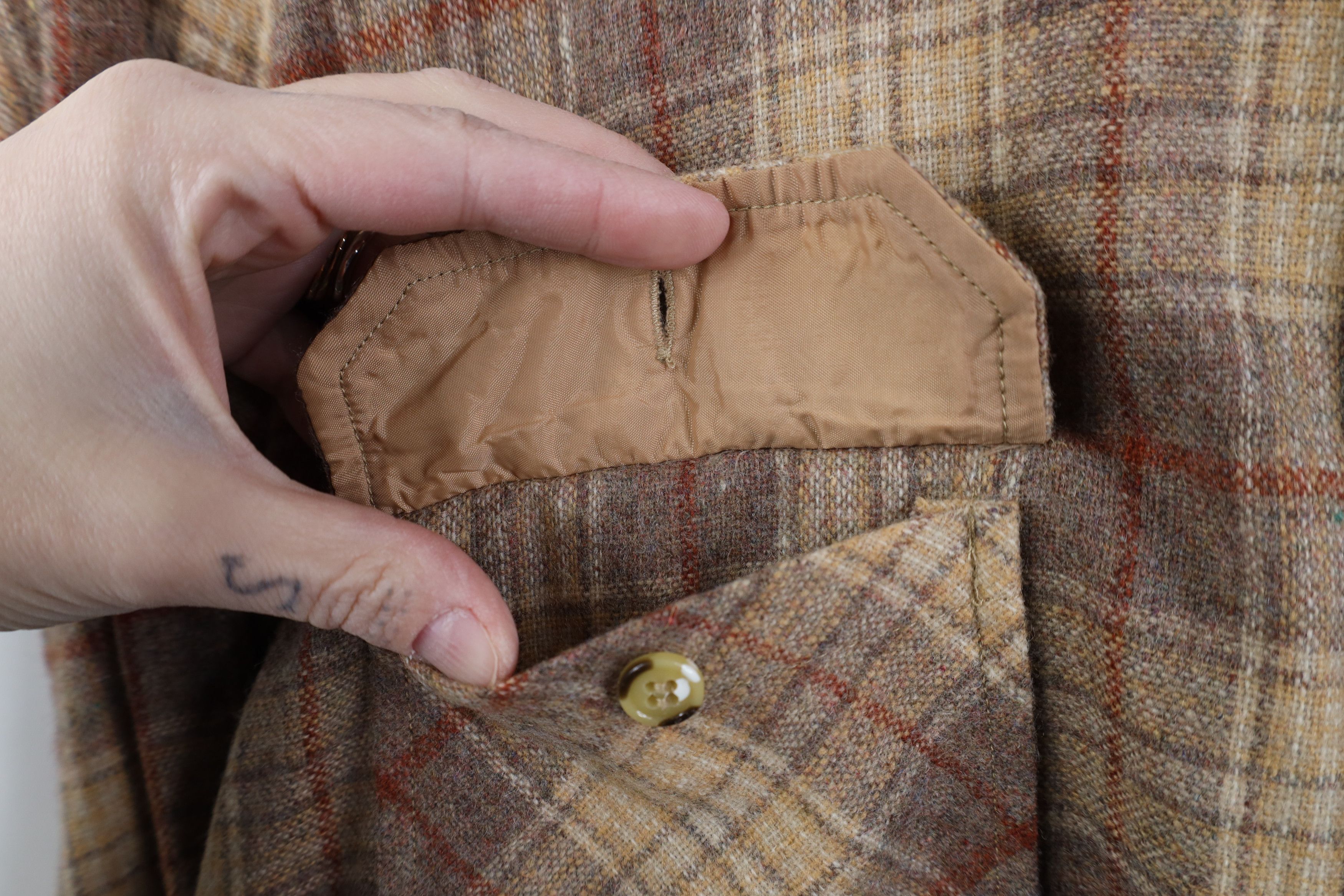 Vintage Vintage 70s Streetwear Wool Blend Collared Button Shirt Size US XL / EU 56 / 4 - 7 Thumbnail