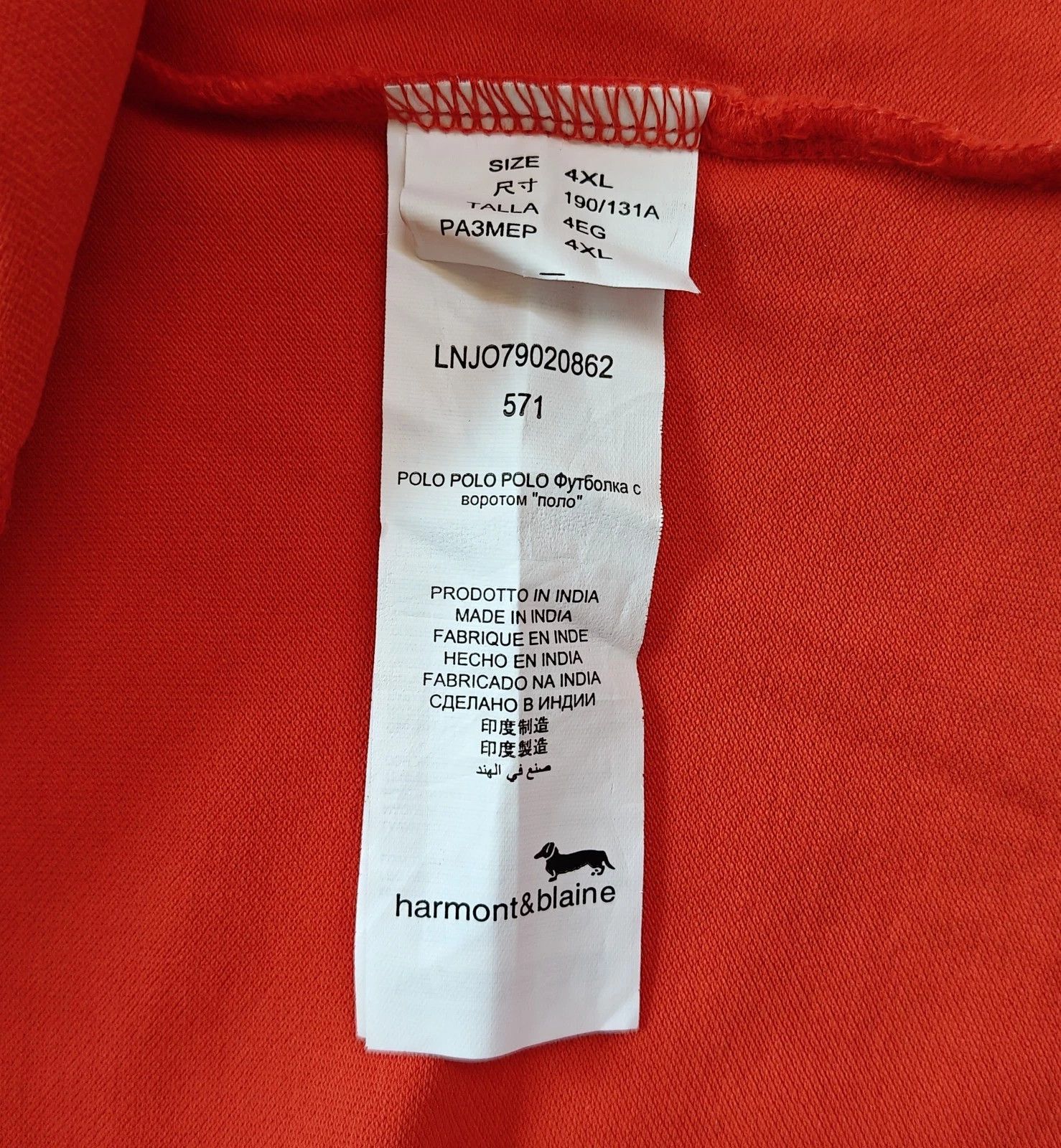 Harmont & Blaine Harmont & Blaine Shortsleeves Polo Shirt ASM / 34 Size US XXL / EU 58 / 5 - 7 Thumbnail