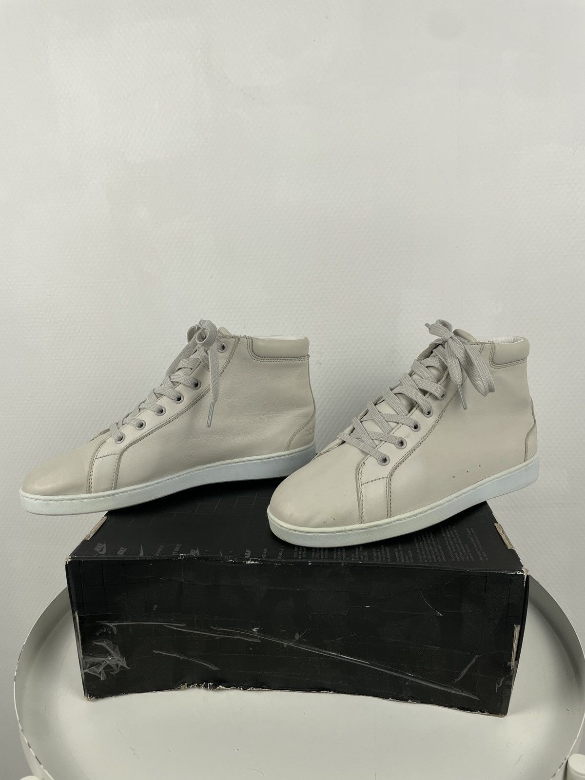 Dolce & Gabbana Rare Y2K D&G Leather Italy Lace-Up High-Top Sneakers Shoes Trainers Size US 5.5 / IT 35.5 - 4 Thumbnail