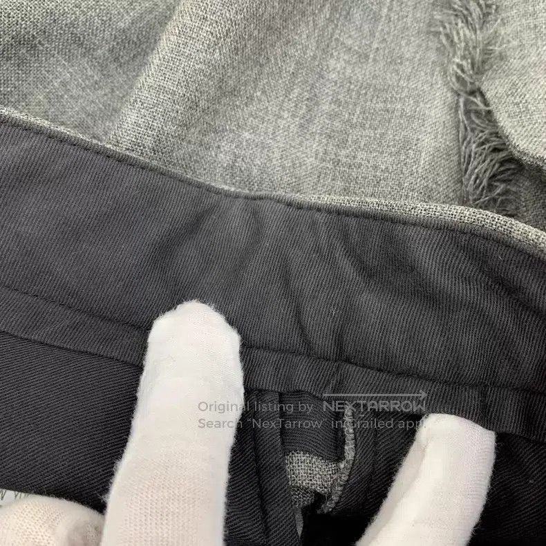 Thom Browne Thom Browne size 0 Grey Classic Four-Stripes Wool Casual Tr Size US 29 - 9 Thumbnail