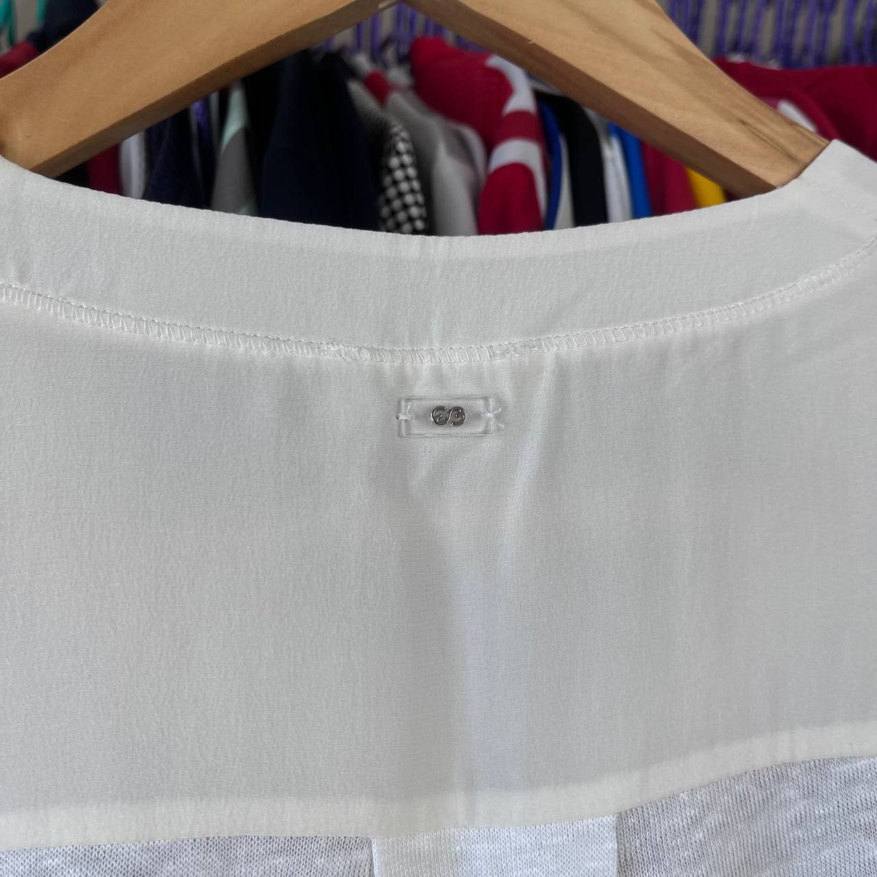 Escada Sport ESCADA Sport Linen/Silk White Blouse Top Shirt Size M Size M / US 6-8 / IT 42-44 - 8 Thumbnail