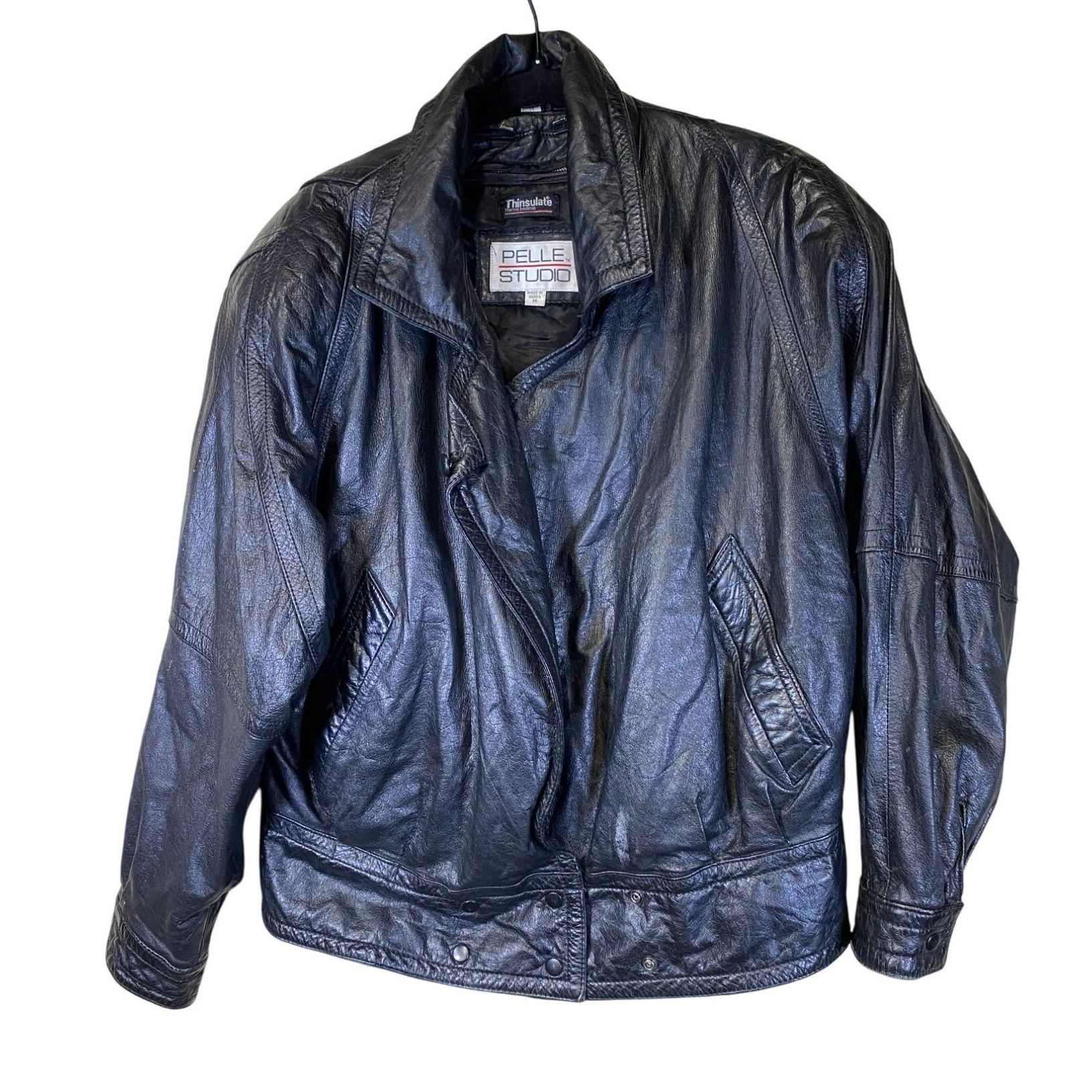 Other Vintage Pelle Studio Black Leather Jacket M Thinsulate Therm Size US M / EU 48-50 / 2 - 1 Thumbnail