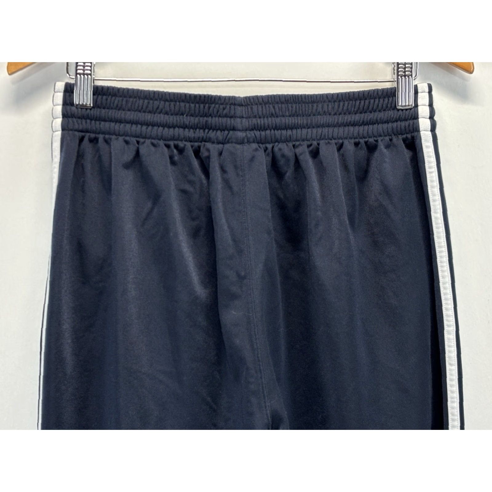 Adidas Adidas Baggy Track Pants 3 Stripe Navy Blue White Mens Large Size US 33 - 4 Thumbnail