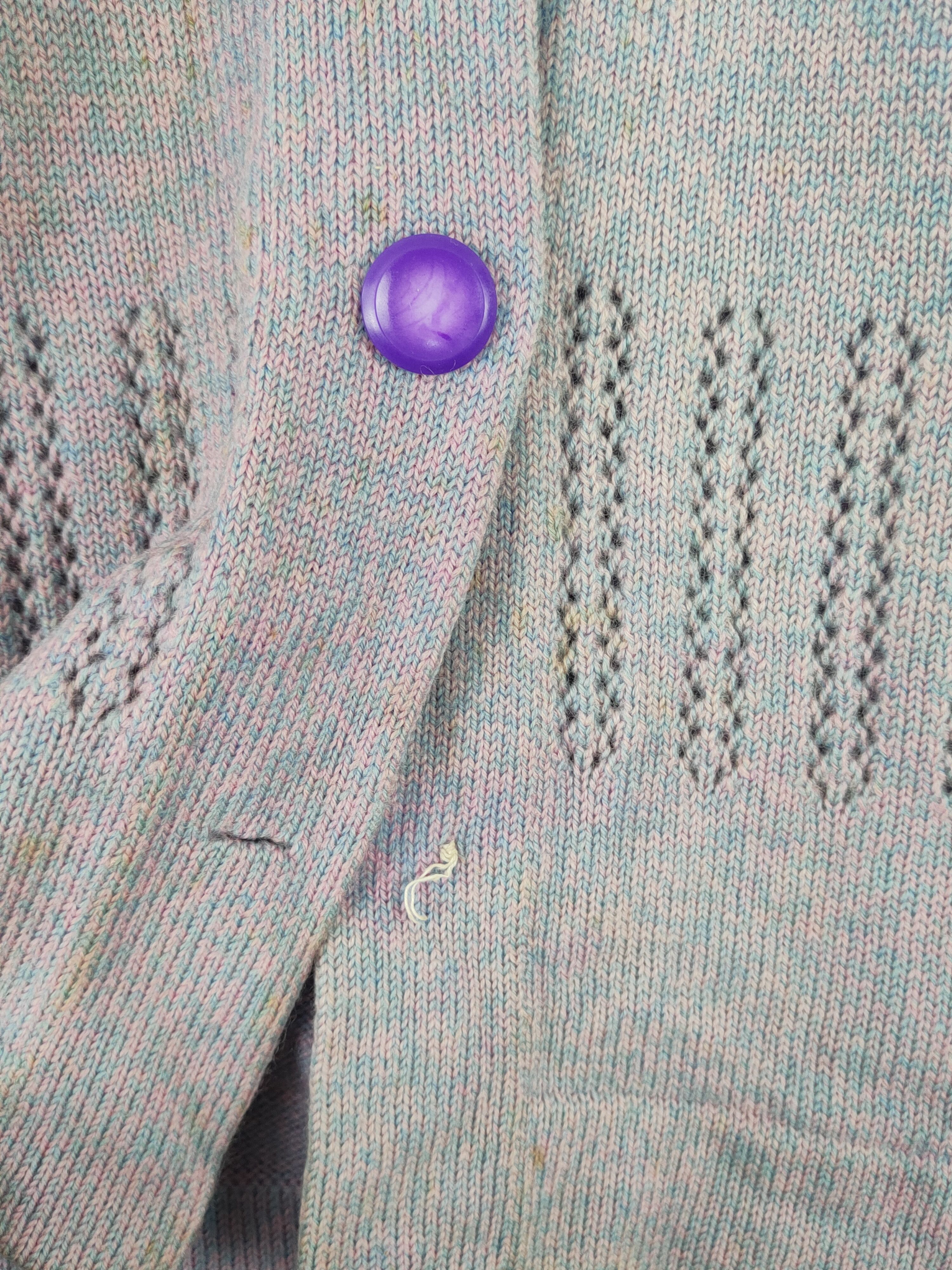 Vintage Japanese Brand Purple Knitwear Cardigan #W186 Size L / US 10 / IT 46 - 3 Thumbnail