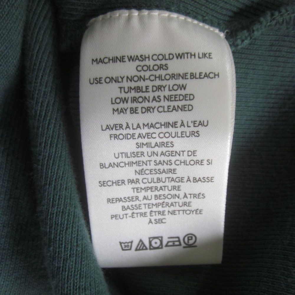 Free People Free People Green Cropped Tee Long Sleeve Womens Cotton Top Size XL Size XL / US 12-14 / IT 48-50 - 5 Thumbnail