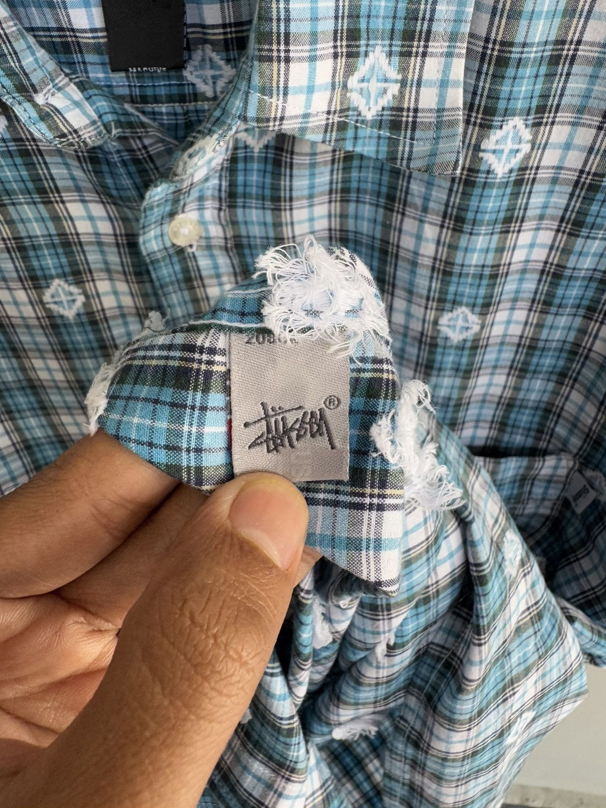 Stussy STUSSY CHECKED SHORT-SLEEVE BUTTON DOWN SHIRT Size US L / EU 52-54 / 3 - 9 Thumbnail