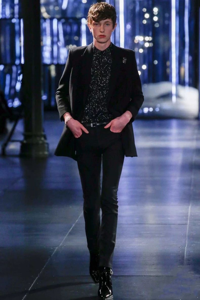 Yves Saint Laurent Saint Laurent size 39 Starry Sky Ink-Splashing Shirt 2502- Size US M / EU 48-50 / 2 - 9 Thumbnail