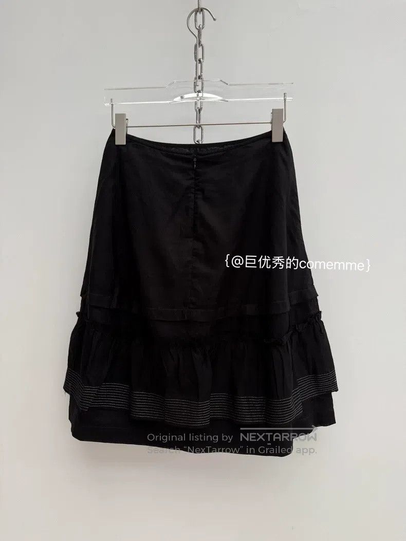Comme des Garcons Comme Des Garcons size S Black pieced layered decorative v Size 23" - 5 Thumbnail