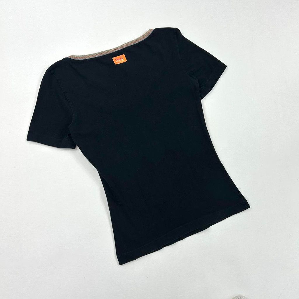 Dolce & Gabbana y2k D&G black short sleeve top, 'suddenly this summer' print Size XS / US 0-2 / IT 36-38 - 4 Thumbnail
