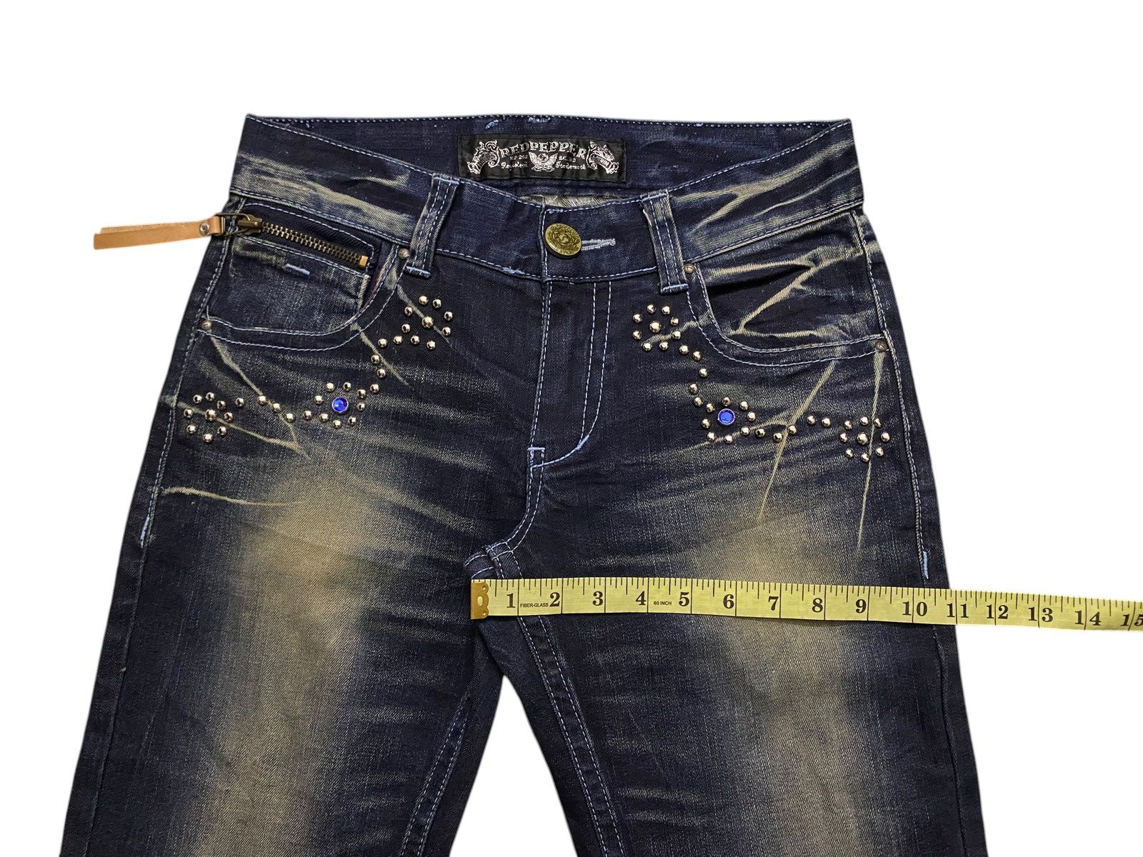 If Six Was Nine Red Pepper Attitude Studded Jeans Size US 29 - 12 Thumbnail