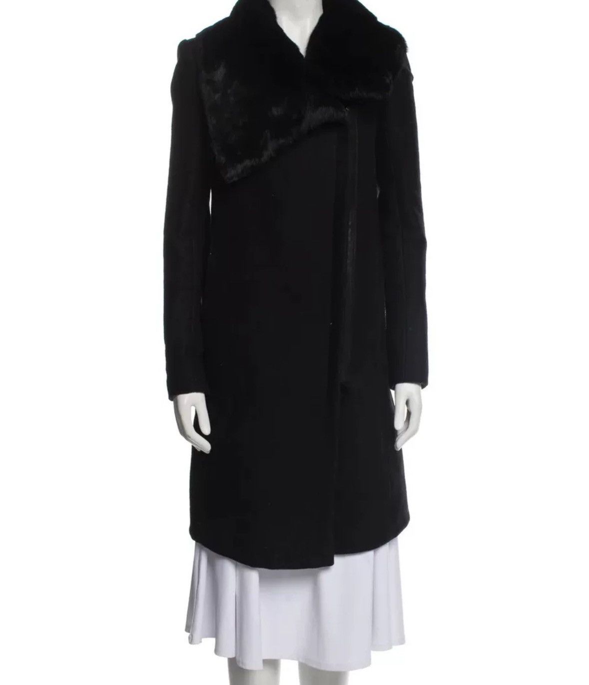 Helmut Lang Helmut Lang fur coat VINTAGE black slim fit fur wool coat Size US S / EU 44-46 / 1 - 8 Thumbnail