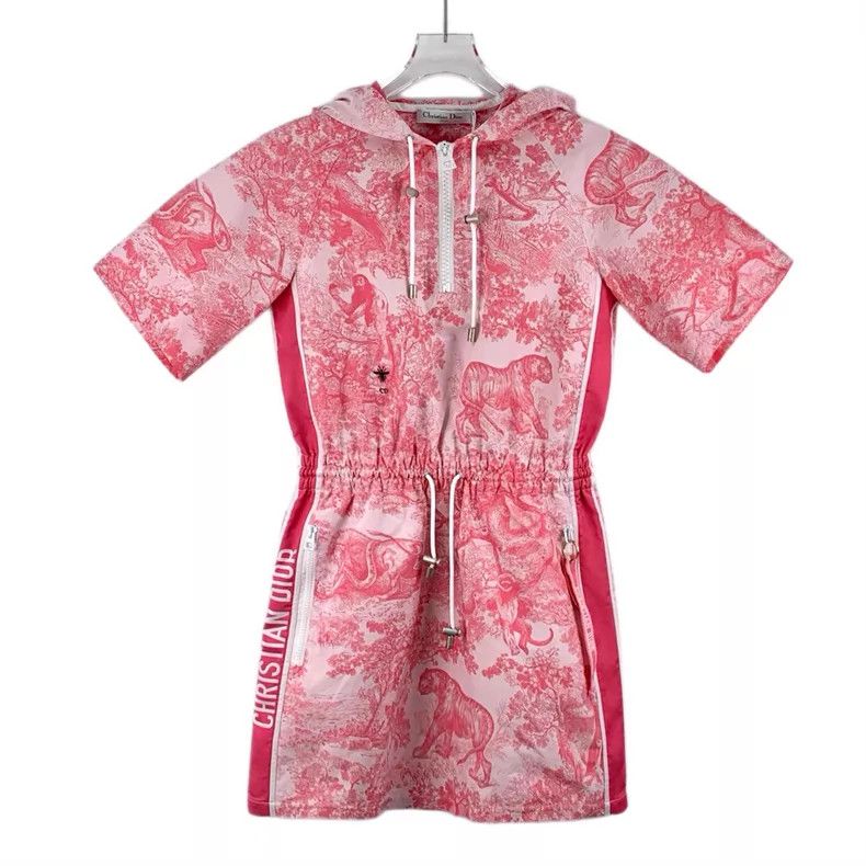 Dior Dior Pink animal jungle print series hooded drawstring sem Size XS / US 0-2 / IT 36-38 - 1 Thumbnail