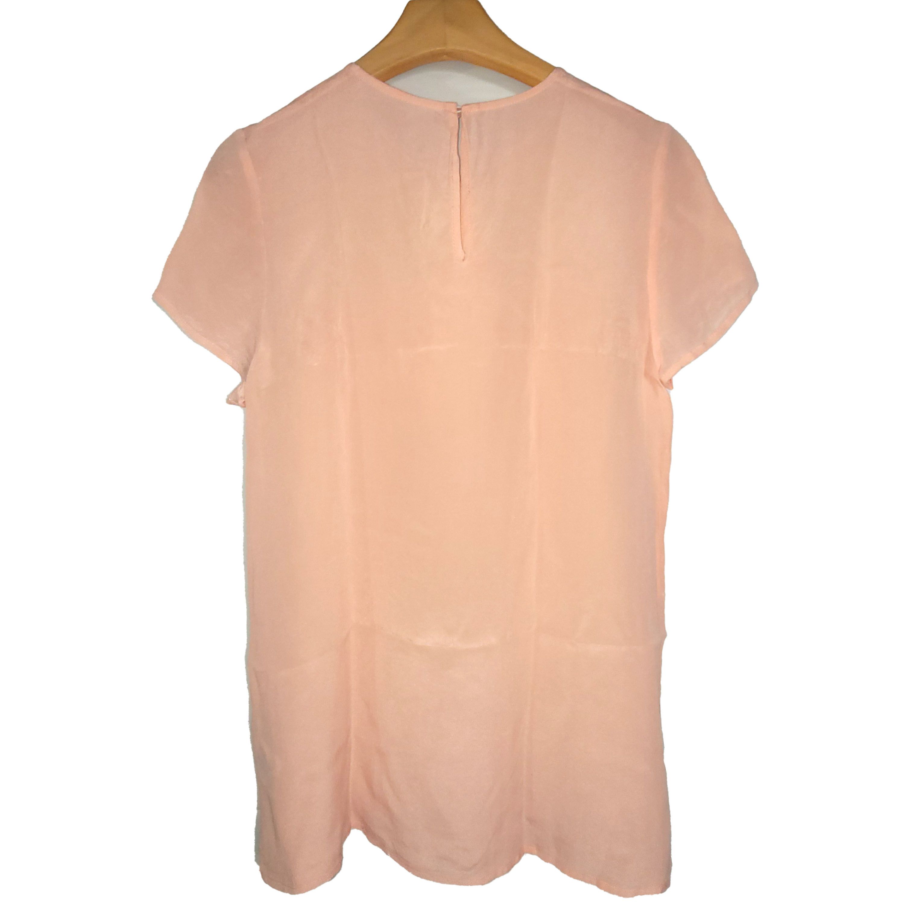 Other Women's 100% Silk Size S Short Sleeve Top T-Shirt SBC506 Size XXS / US 00 / IT 34 - 2 Thumbnail
