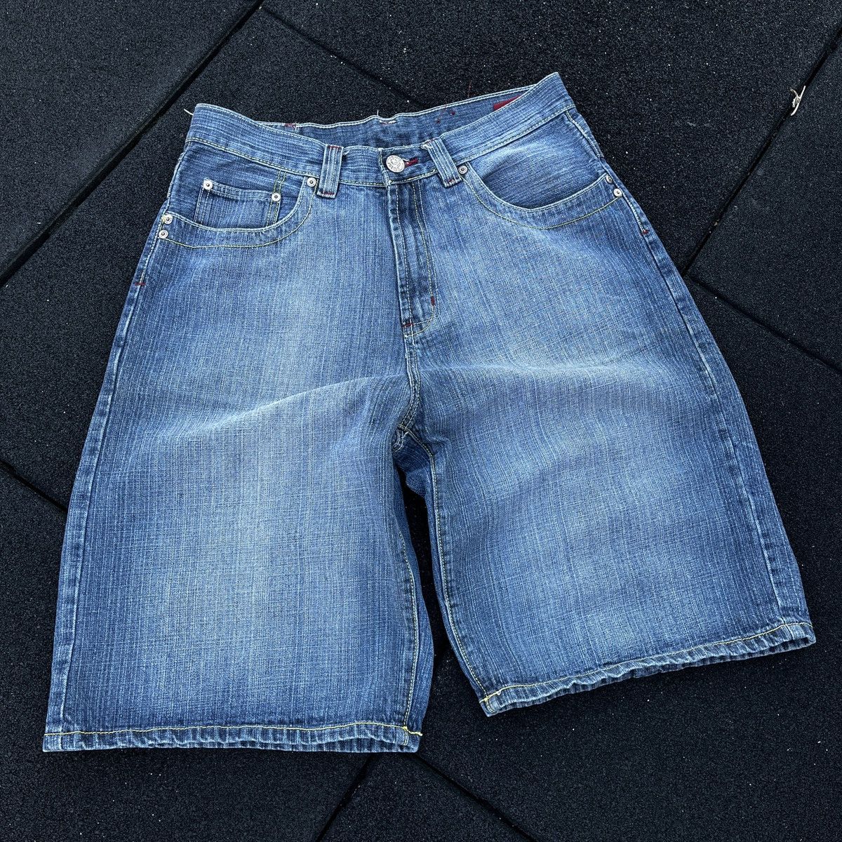 Image of Vintage 90's 24K Jeans Jorts (Unisex) in Blue, Men's (Size 33)