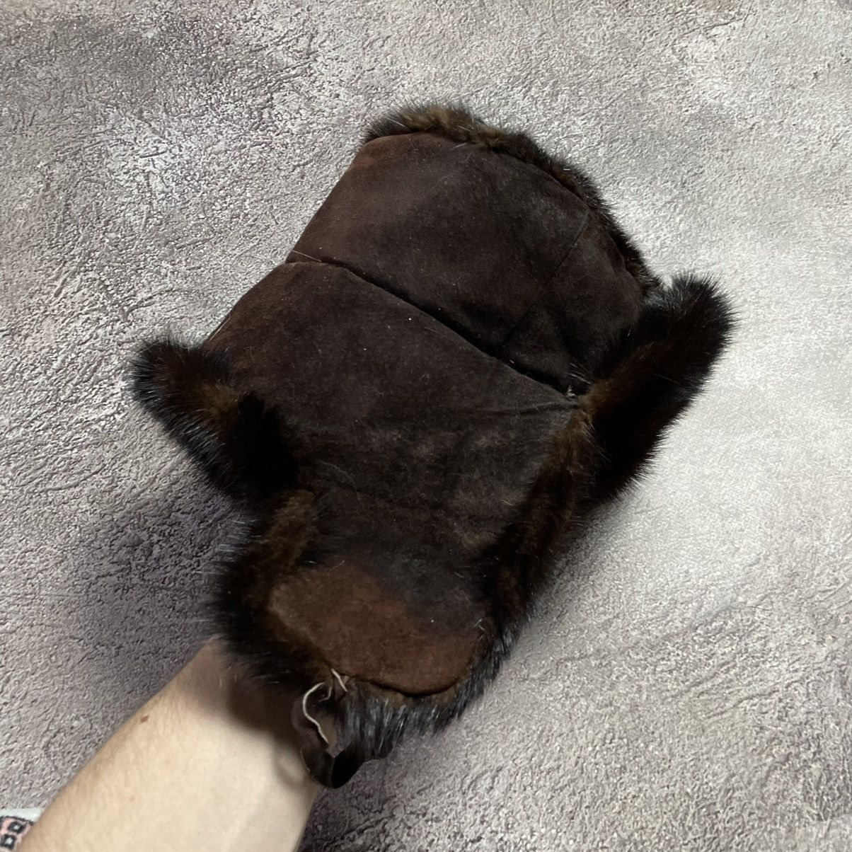 Vintage Vintage 90s Mohair Faux Fur Ushanka Beanie Hat Oversized OS Size ONE SIZE - 5 Thumbnail