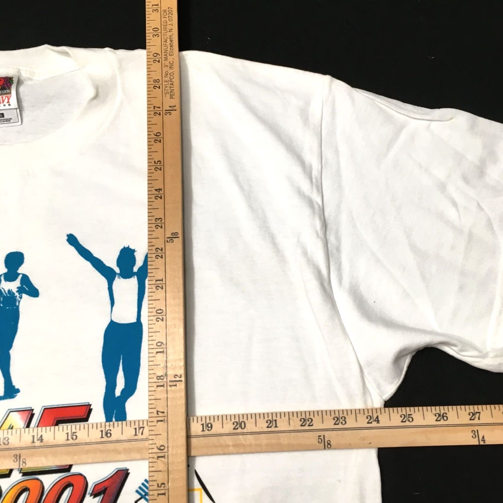 Fruit Of The Loom VINTAGE Fruit of the Loom T-Shirt Stanford HOME RUN 2001 White XL Habibat Humanity Unauthorized? Size US XL / EU 56 / 4 - 5 Thumbnail