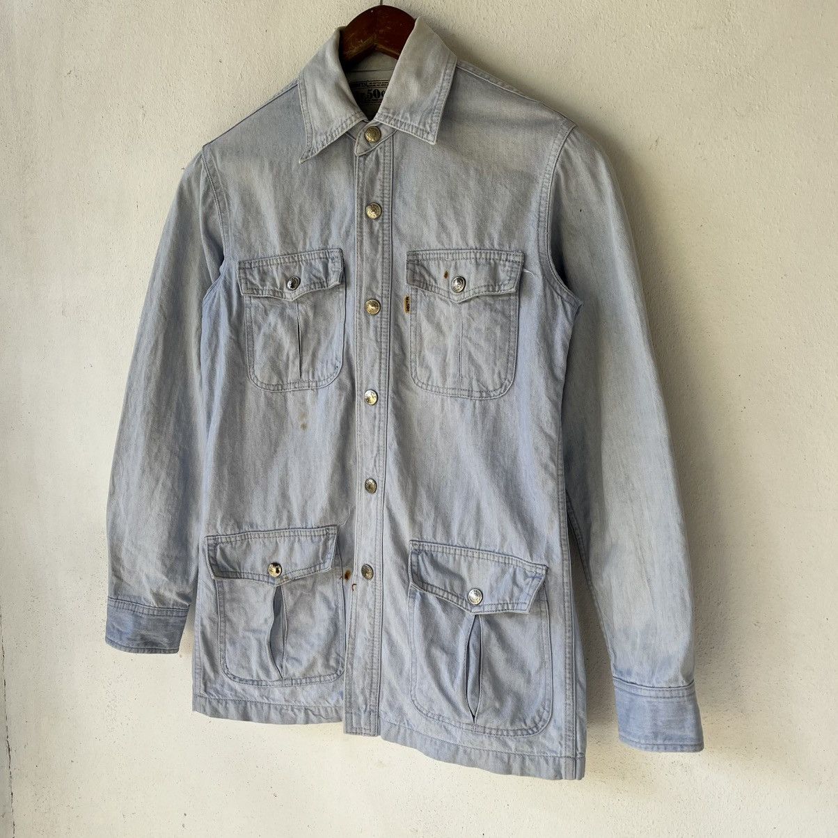 Edwin Vintage Edwin MR 50C Denim Chore Jacket – Made in Japan Size XS / US 0-2 / IT 36-38 - 2 Thumbnail