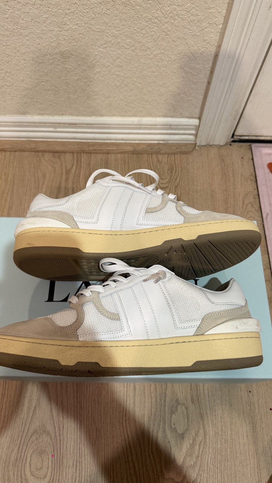 Lanvin Lanvin Clay Sneaker White/Grey Size US 9 / EU 42 - 5 Thumbnail