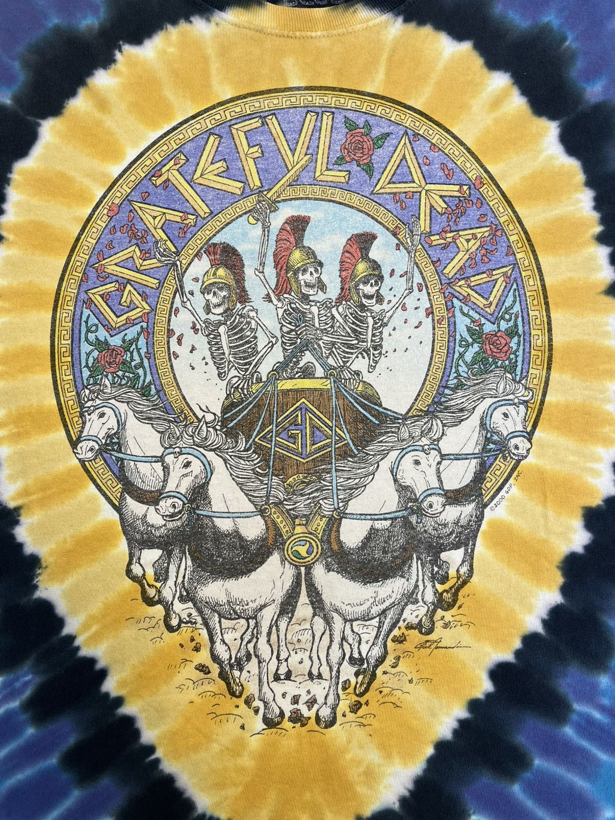 Grateful Dead × Liquid Blue Vintage 2000 Liquid Blue Grateful Dead LA Coliseum T Shirt Size US XL / EU 56 / 4 - 2 Thumbnail