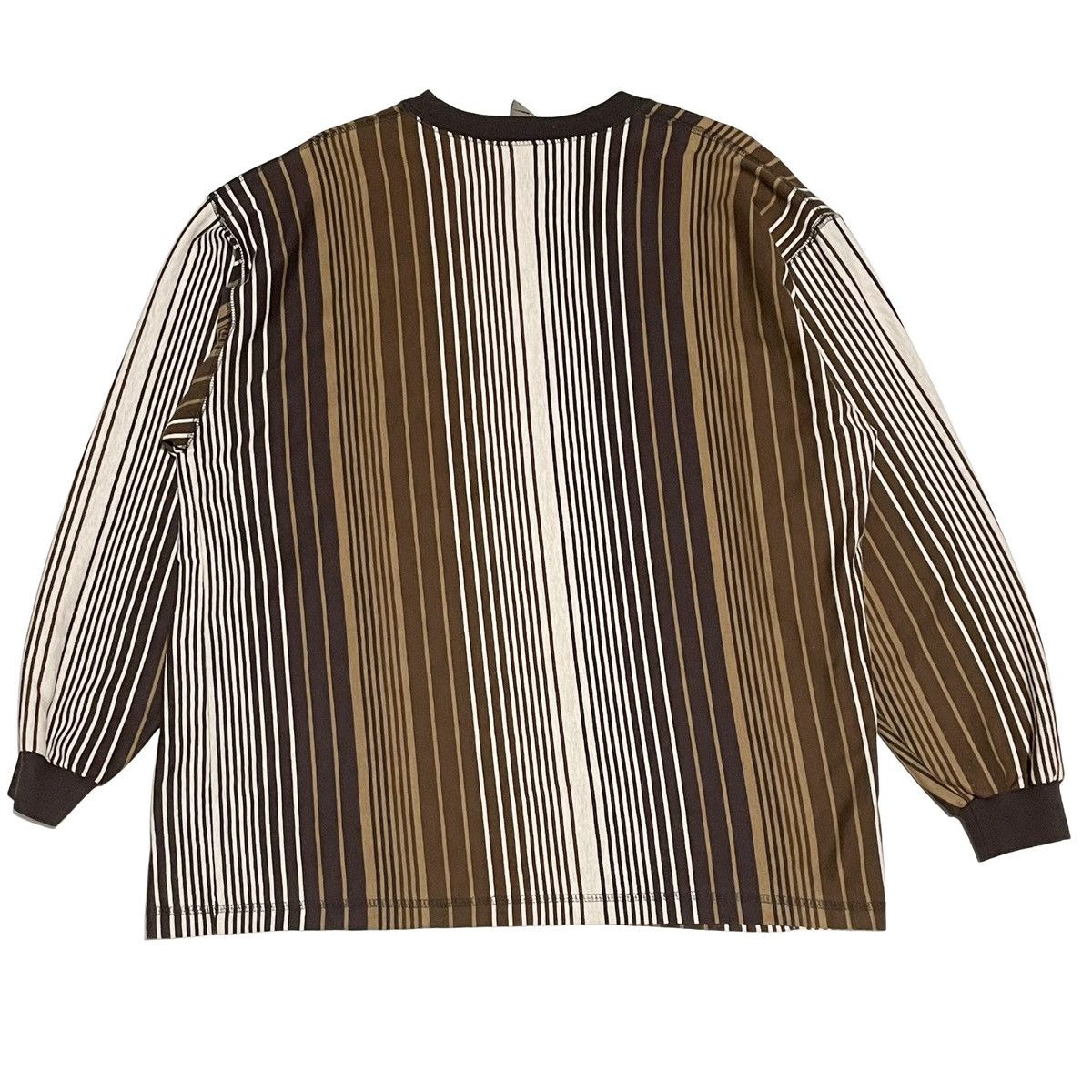 JNCO × Vintage Vintage JNCO Brown and black striped long sleeve shirt Size US M / EU 48-50 / 2 - 2 Thumbnail