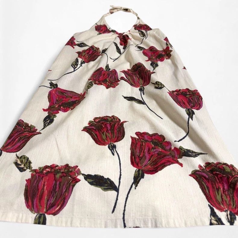 Dries Van Noten Dries Van Noten size:36 Red and white floral halter dress Size S / US 4 / IT 40 - 3 Thumbnail
