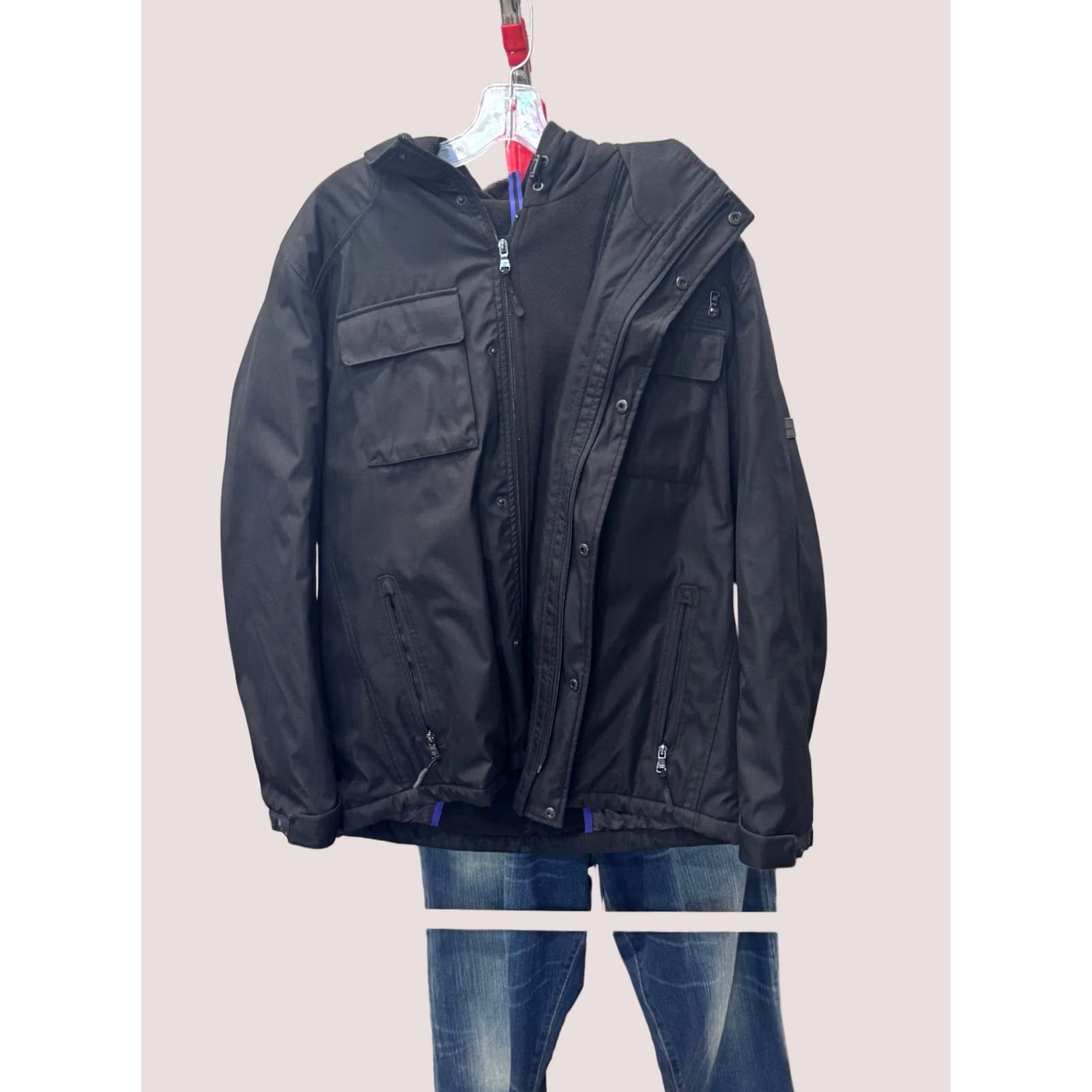 Calvin Klein Calvin Klein Hooded Jacket Medium M Thick Shell Lined Zippered Multicolor Mens Size US M / EU 48-50 / 2 - 1 Thumbnail