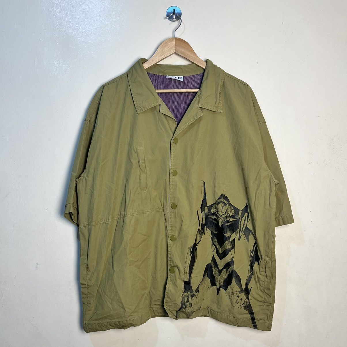 Anime Neon Genesis Evangelion Button Up Shirt Size US XL / EU 56 / 4 - 1 Thumbnail