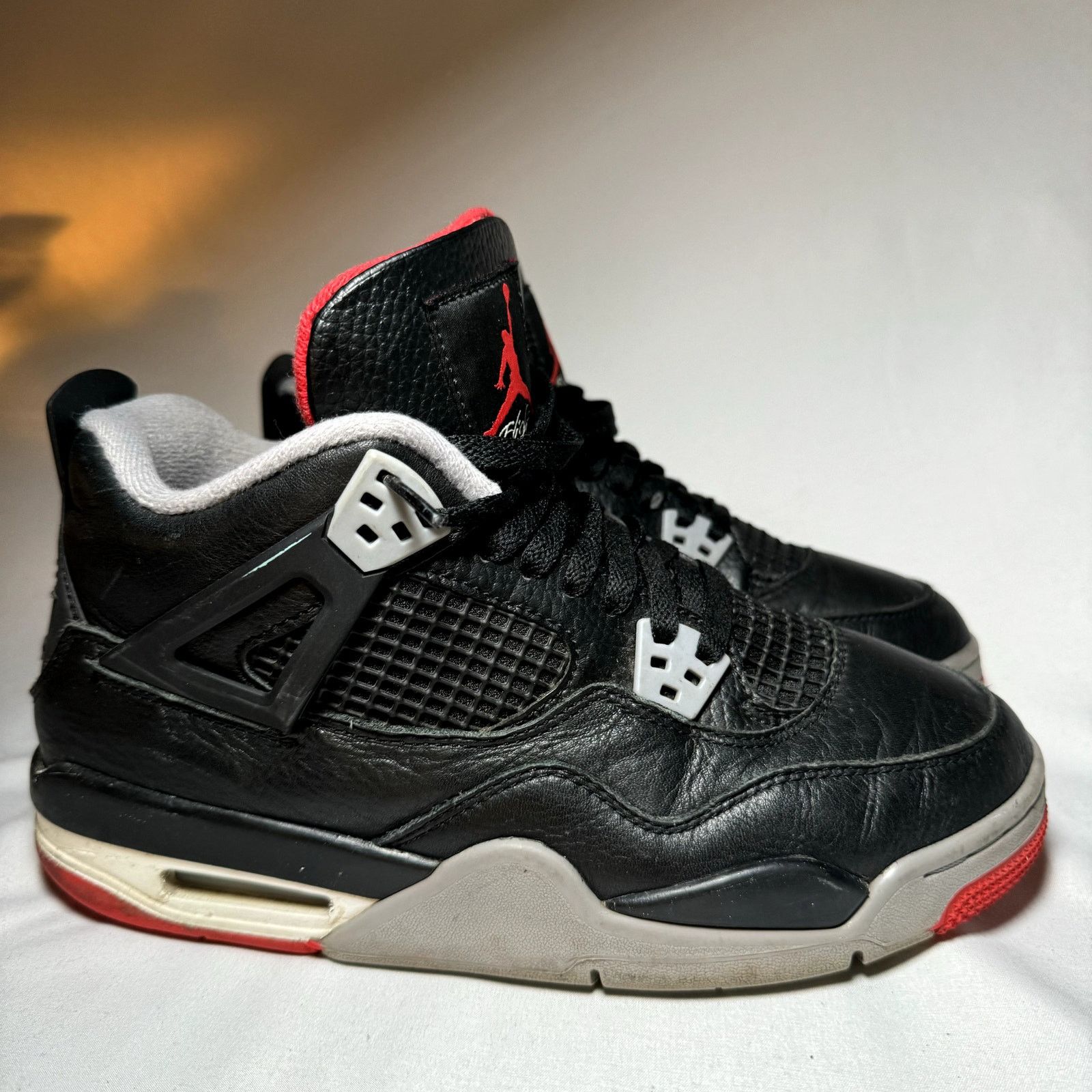 Jordan Brand × Nike Size 7 - Air Jordan 4 Retro GS Bred Reimagined Men's Shoes Size US 7 / EU 40 - 1 Thumbnail
