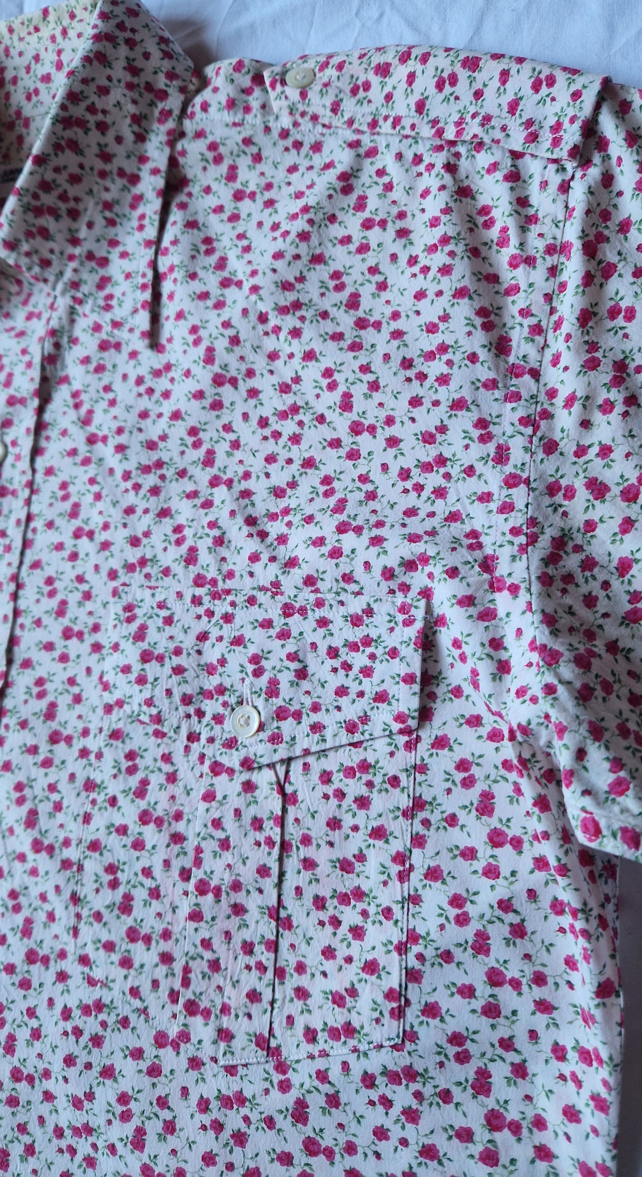 Junya Watanabe Junya Watanabe MAN 2003 Archive Stencil Floral Utility Shirt Size US S / EU 44-46 / 1 - 6 Thumbnail