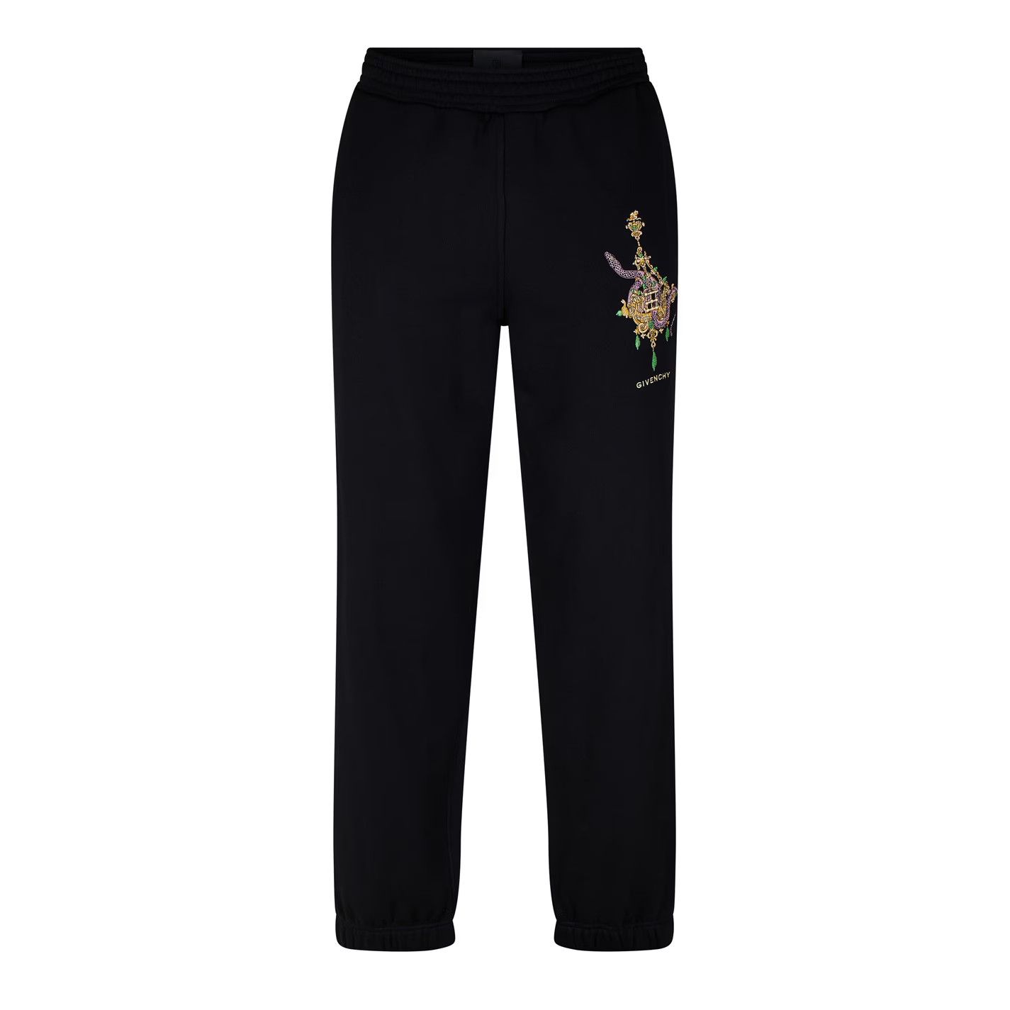 Givenchy o1g2r1mq0426 Graphic Sweatpants & Joggers in Black Size US 34 / EU 50 - 1 Thumbnail