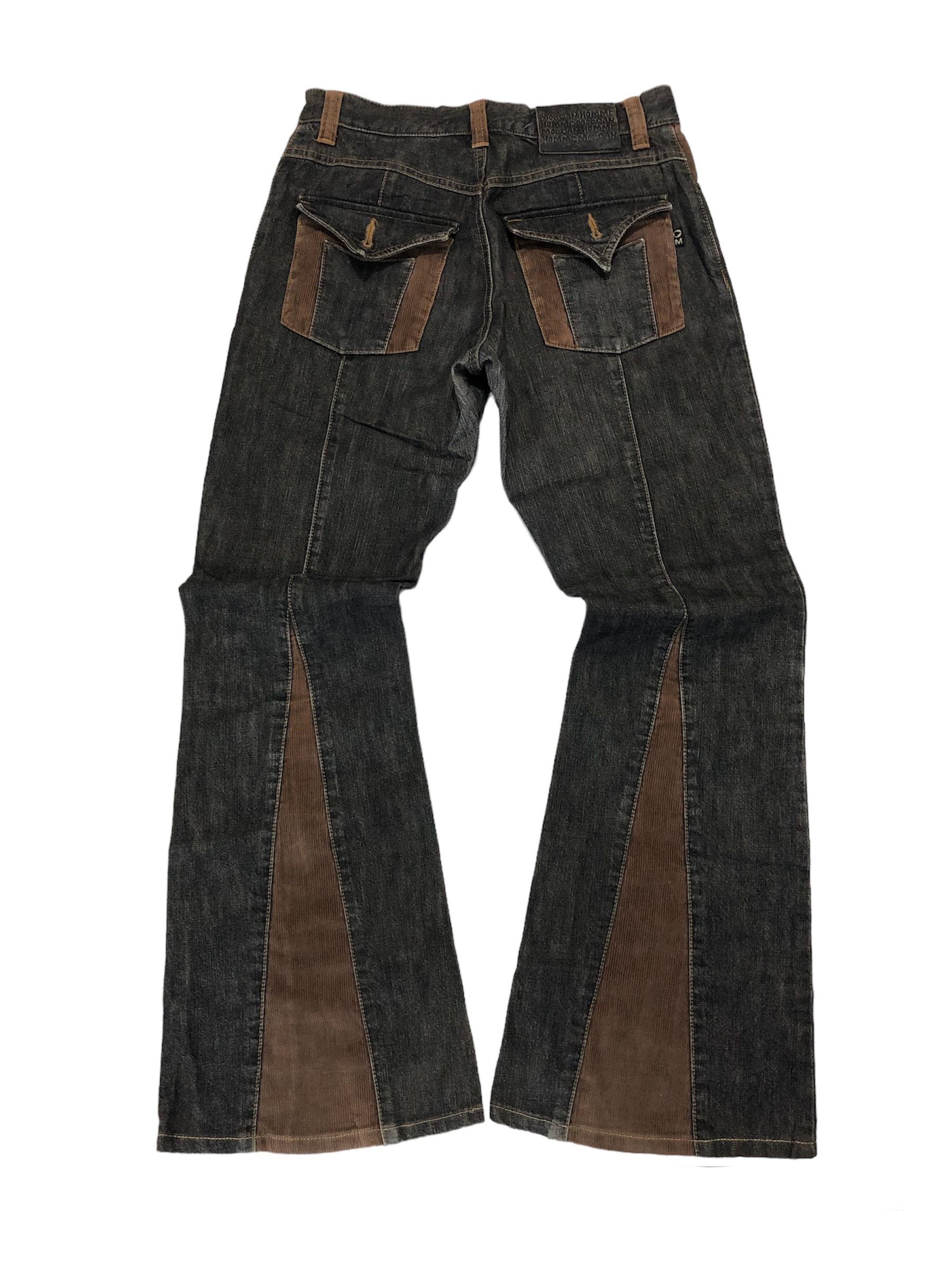 Le Grande Bleu (L.G.B.) Morgan Homme Flared Denim Mix Corduroy Size US 29 - 1 Thumbnail