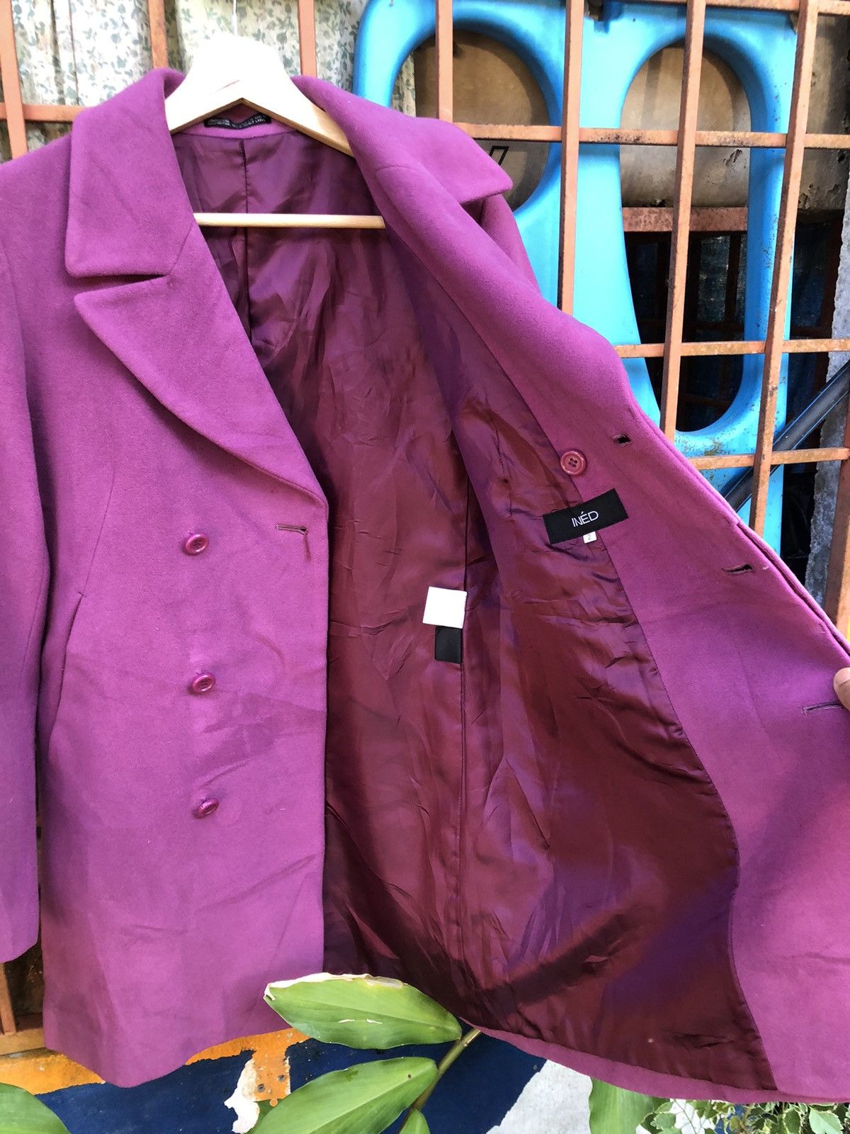 Composition by Kenzo × Yohji Yamamoto IN’ED Yohji Yamamoto Overcoat Women Size XS / US 0-2 / IT 36-38 - 6 Thumbnail