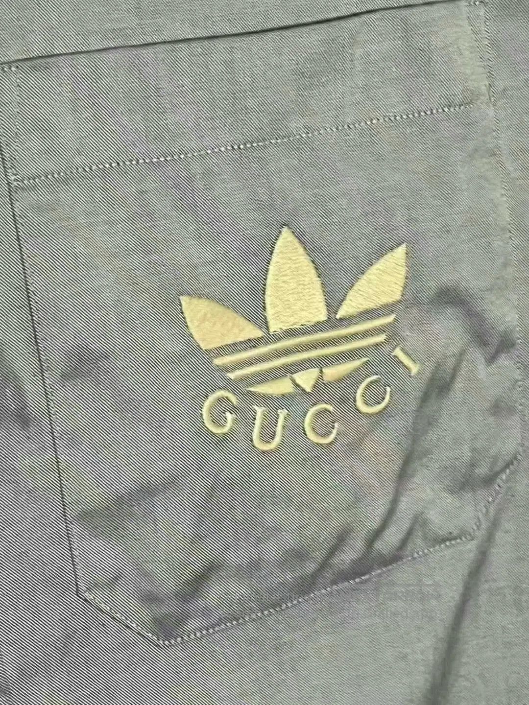 Gucci gucci x adidas blue embroidered short sleeve shirt. Size US L / EU 52-54 / 3 - 2 Thumbnail