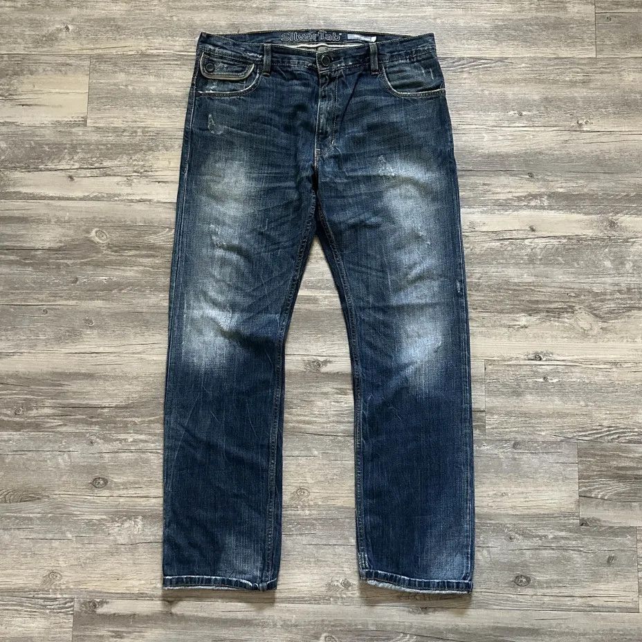 Levi's Vintage Levi's Buckle Back Silver Tab Denim Jeans Size 38X32 Size US 38 / EU 54 - 3 Thumbnail