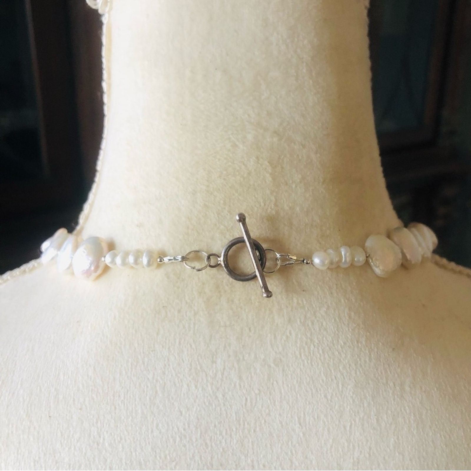 Handmade Handcrafted genuine baroque pearl necklace Size ONE SIZE - 7 Thumbnail