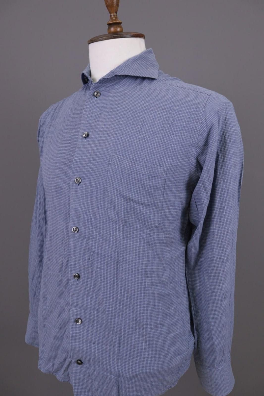 Eton Eton Slim Blue Chelsea Check Shirt Size 40 / 15 3/4 Size US M / EU 48-50 / 2 - 10 Thumbnail