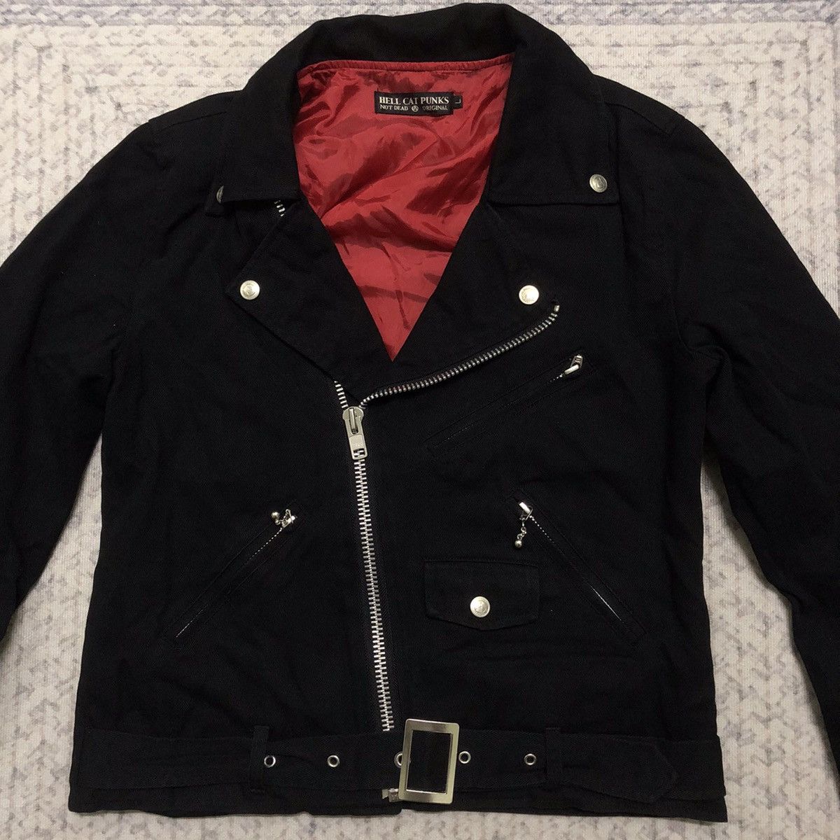 Japanese Brand × Seditionaries × Vintage Rare Hell Cat Punks Double Collar Punk Jacket Size US XXS / EU 40 - 2 Thumbnail