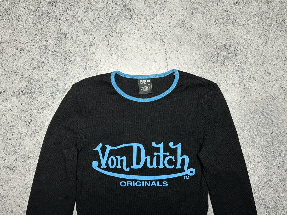 Von Dutch Von Dutch Logo Crop Long Sleeve Top Size M / US 6-8 / IT 42-44 - 2 Thumbnail