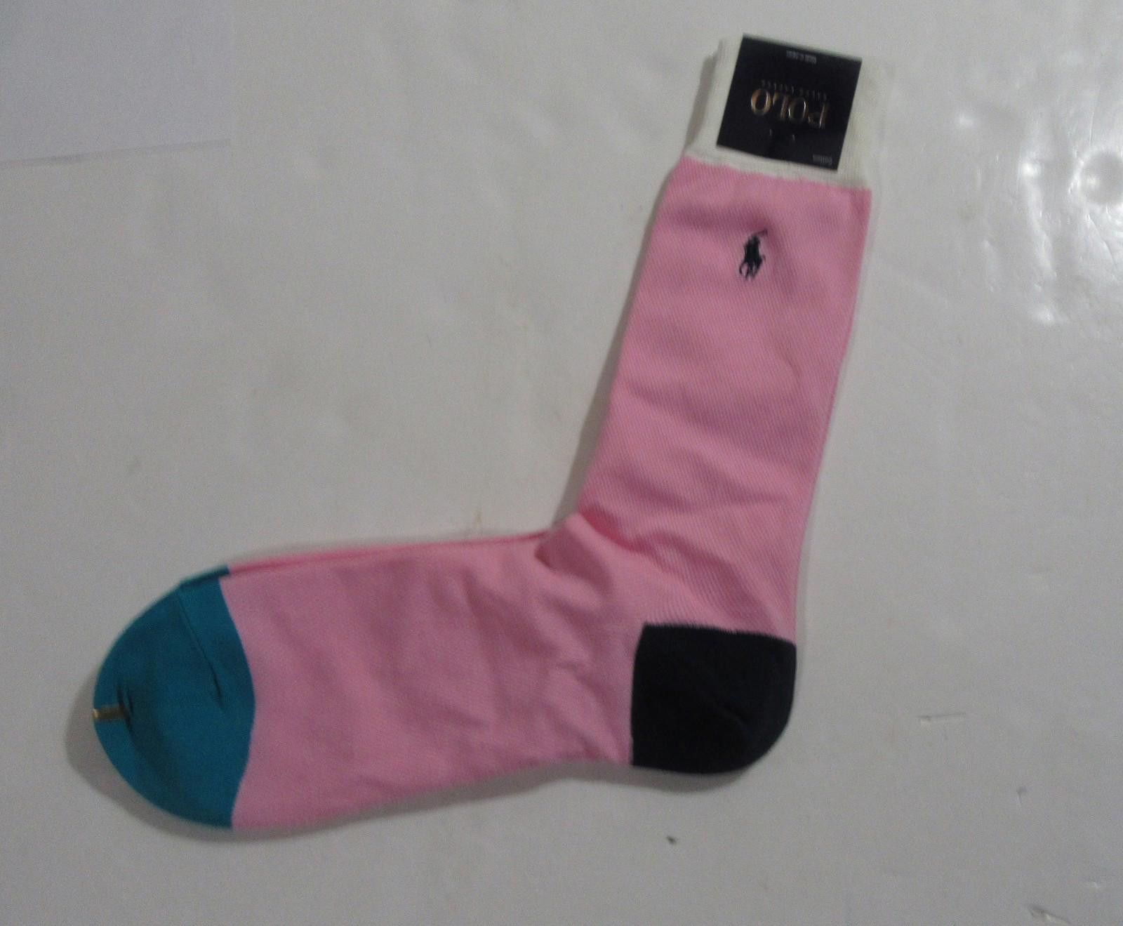 Polo Ralph Lauren Polo Ralph Lauren Trouser Socks Pink 1 Single Pair Size ONE SIZE - 3 Thumbnail