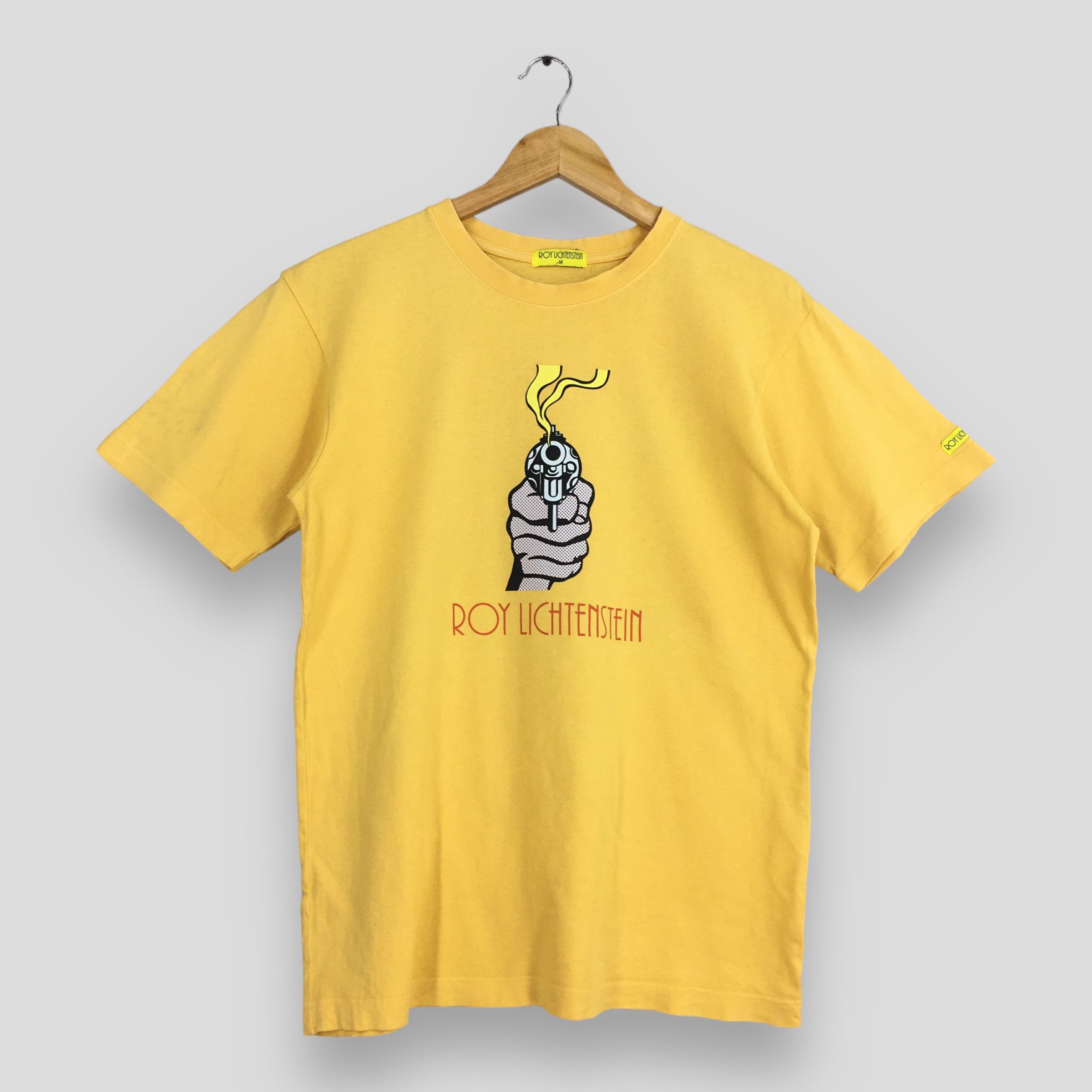 Other Vintage Roy Lichtenstein Gun In America Art T shirt Medium Size US M / EU 48-50 / 2 - 1 Thumbnail
