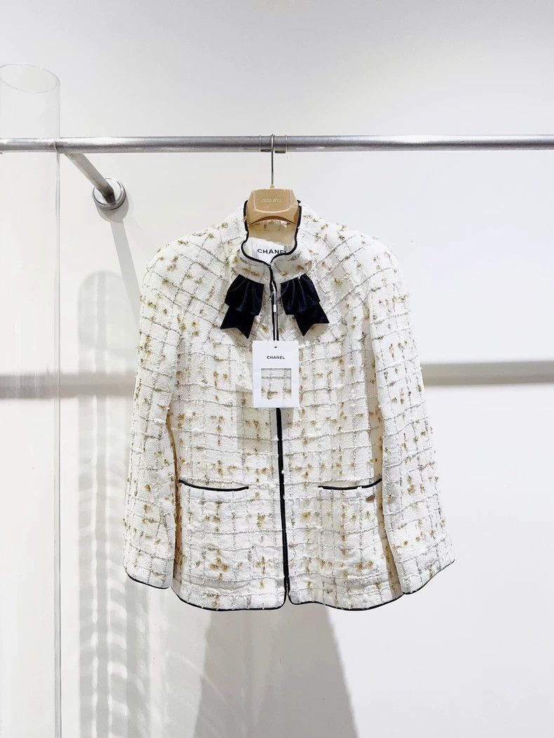 Chanel Chanel 19S Beach Series Bow Jacket - dmc Size US S / EU 44-46 / 1 - 1 Thumbnail