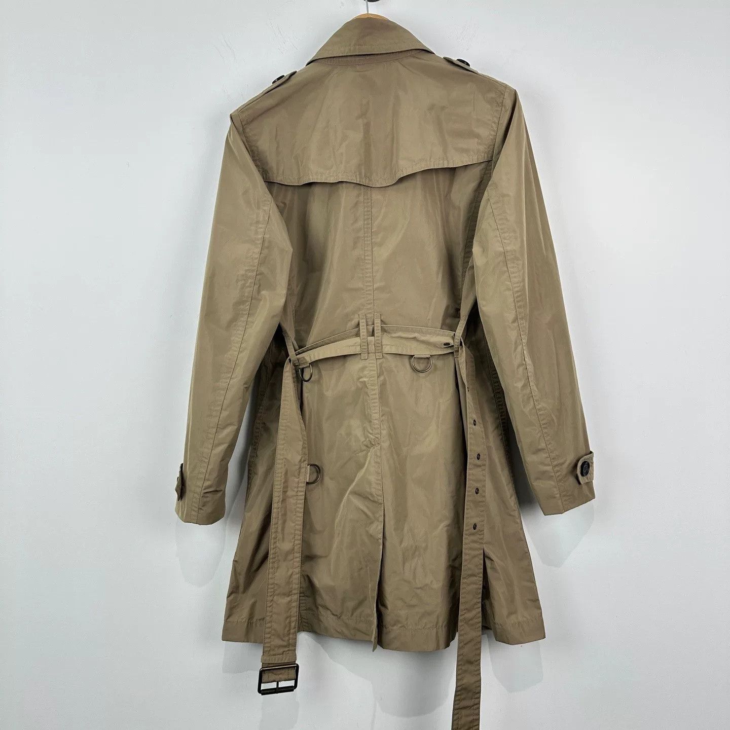 Burberry Burberry Nylon Double-Breasted Trench Coat Size US XXS / EU 40 - 2 Thumbnail