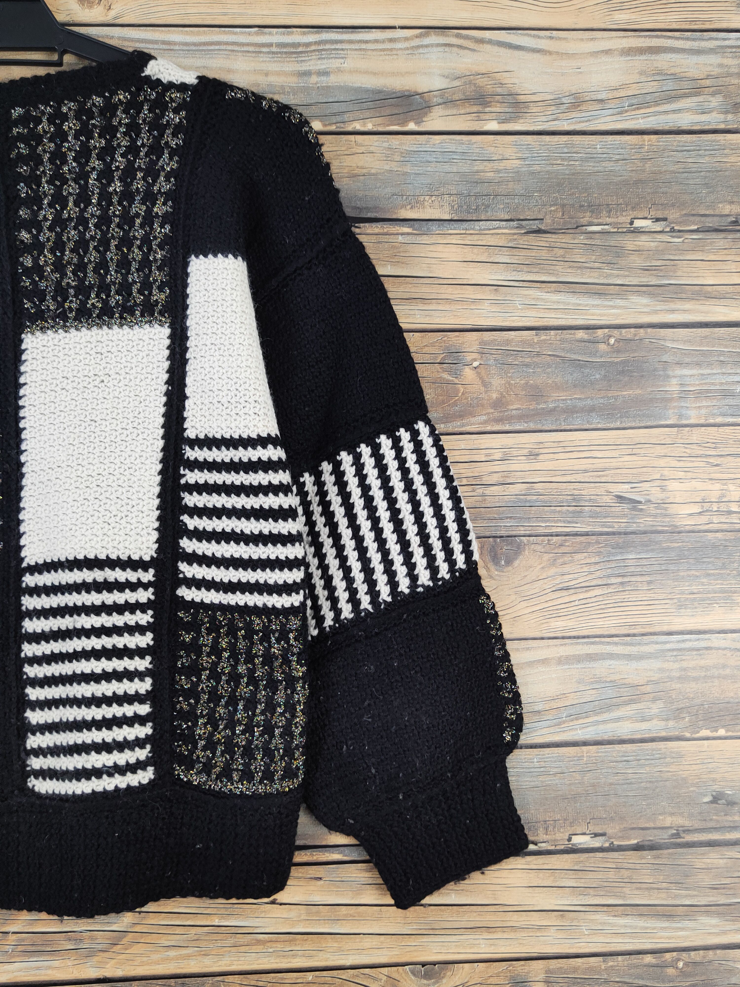 Vintage D Japan checkered Black White Knitwear Sweatshirts #W969 Size S / US 4 / IT 40 - 9 Thumbnail