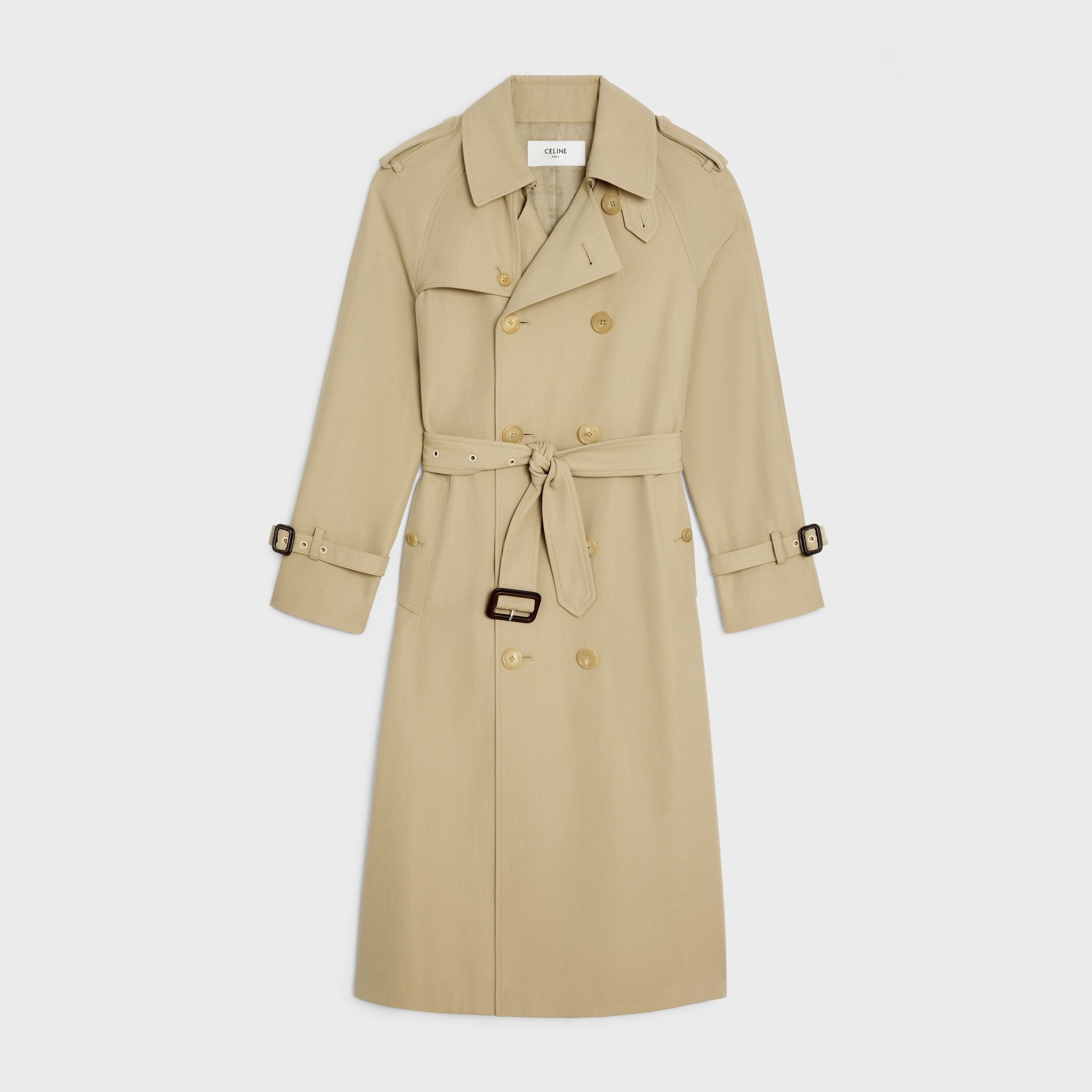 Celine WILTERN TRENCH COAT IN COTTON GABARDINE beige Size M / US 6-8 / IT 42-44 - 1 Thumbnail