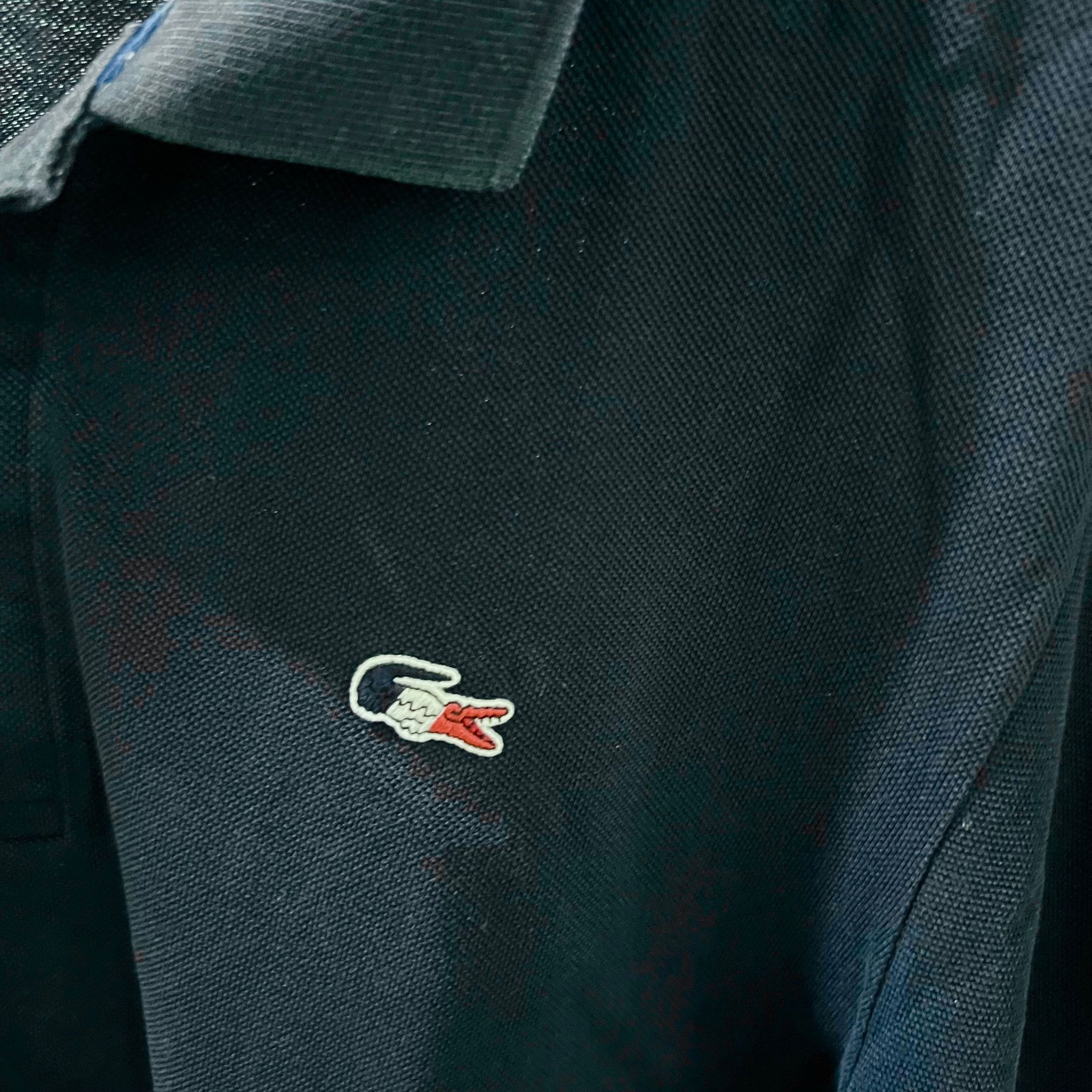 Lacoste Dark Blue France Flag Logo Colorway Polo Shirt