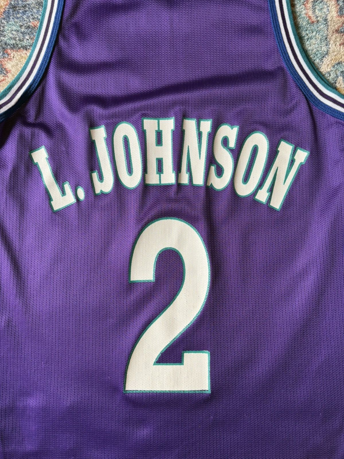 Champion Vintage Champion Hornets Larry Johnson Jersey Medium Size US M / EU 48-50 / 2 - 6 Thumbnail