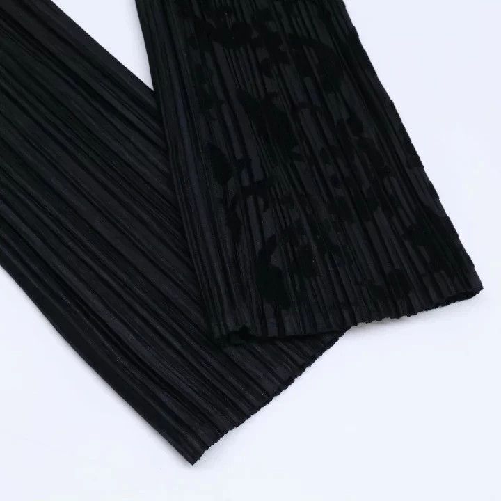 Issey Miyake issey miyake size:3 Floral dark pattern pleated coat Size XXS / US 00 / IT 34 - 5 Thumbnail