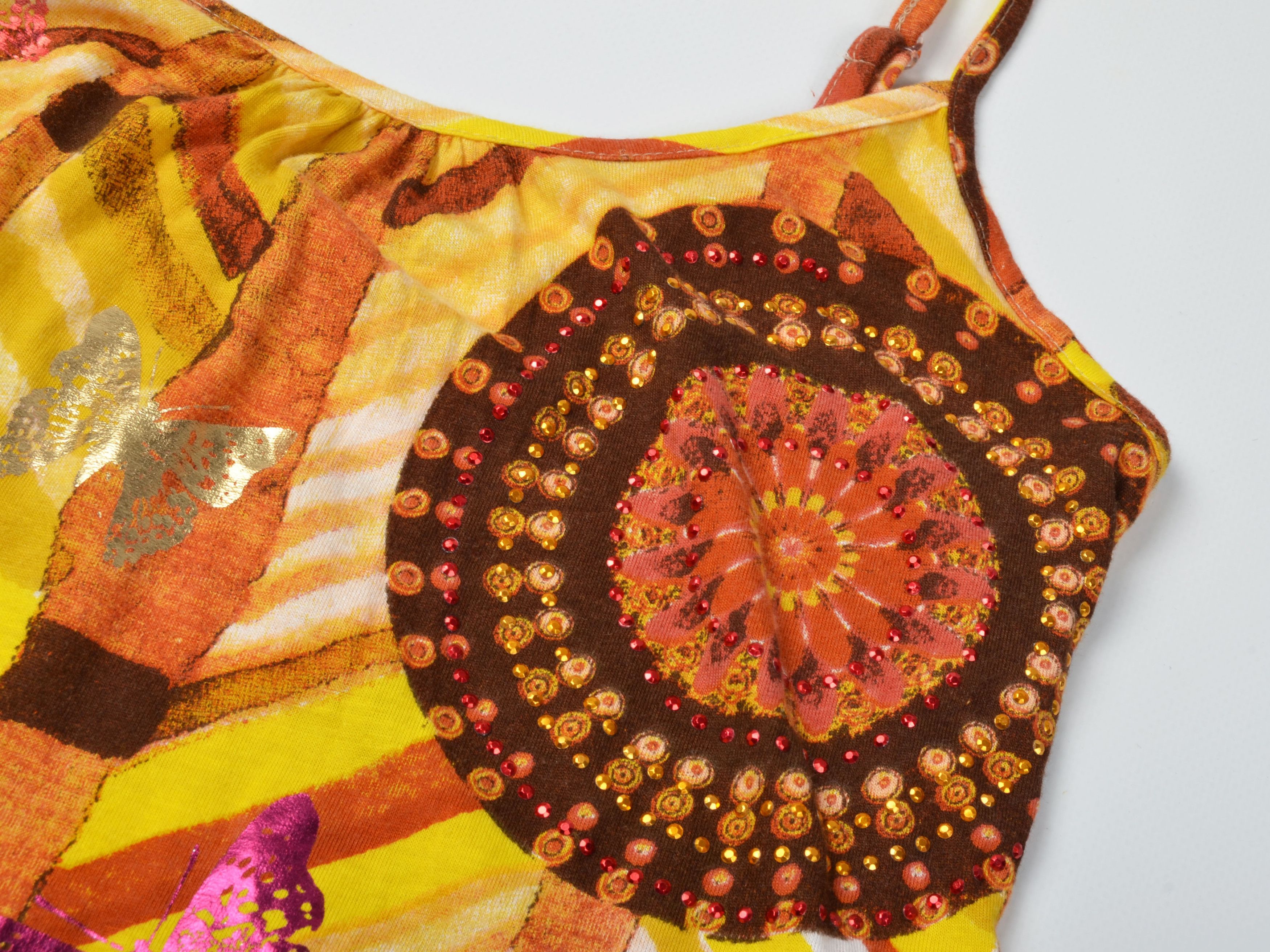 Desigual Vintage Desigual Y2K Fairy Boho Butterfly Cami Top Size XS / US 0-2 / IT 36-38 - 6 Thumbnail