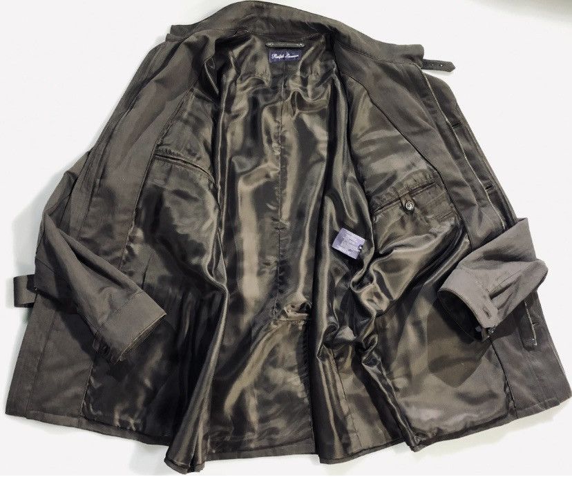 Ralph Lauren Purple Label RLPL 🇮🇹 WAXED COTTON/LINEN BELTED HUNTERS JACKET XXL NWT Size US XXL / EU 58 / 5 - 8 Thumbnail